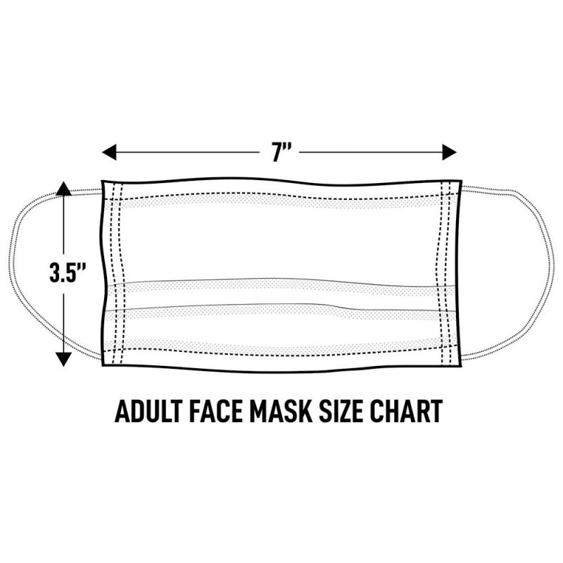 Adult Face Mask Illustration Size Chart DIN